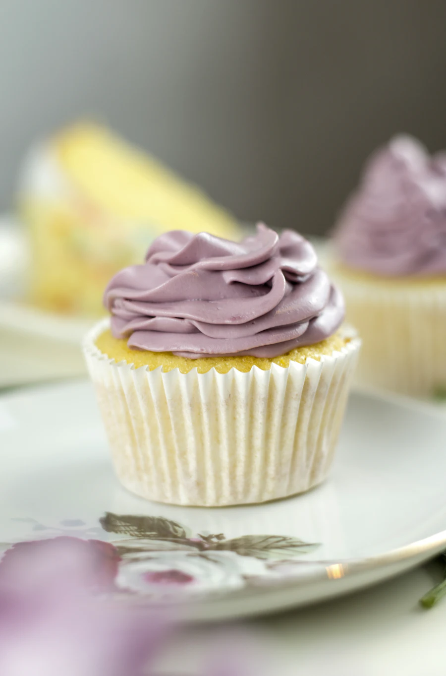 Taro Cream Cupcake